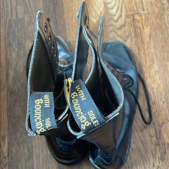 Vintage dr martens 14 hole doc boots, black, size 10 - Picture 3 of 16